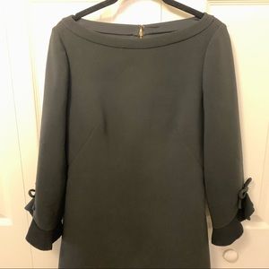 Kate Spade black crepe dress with bows